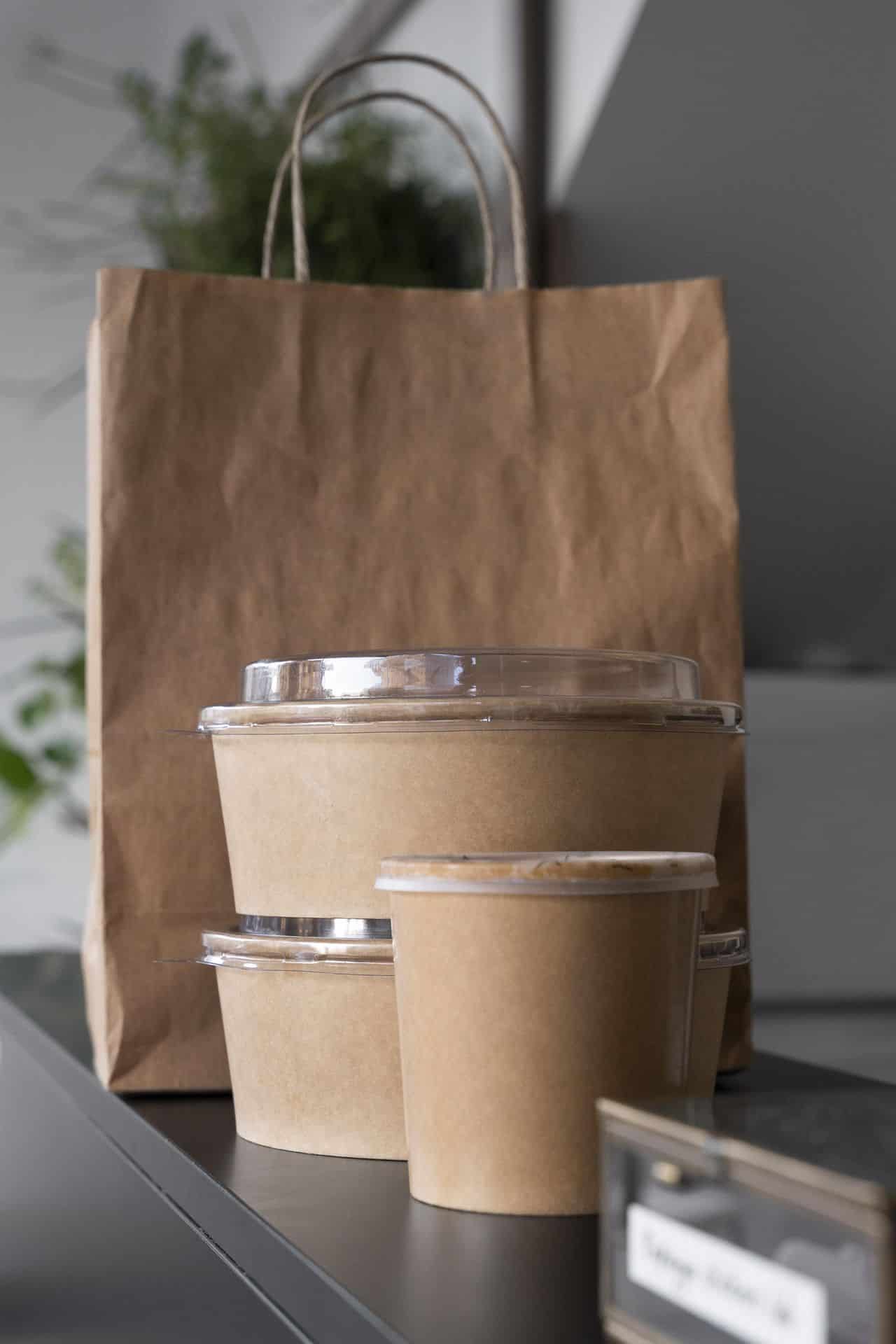 Street Food Packaging Hockley - Paper bags and round bowls